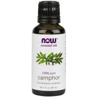 Óleo essencial de Camphor Canfora 1oz 30ml NOW Foods validade: 12/2022
