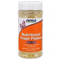 Nutritional Yeast Flakes 4.5 oz 128g NOW Foods