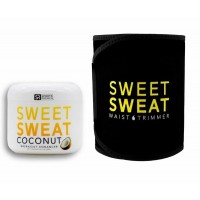 Sweet Sweat Stick 3.5 Oz + Waist Trimmer-Yellow-XL-Coconut