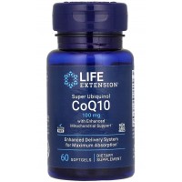 Super Ubiquinol CoQ10 with Enhanced Mitochondrial Support 100mg 60s Life Extension