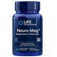 Neuro Mag L Threonate de magnésio 90 vegetarian capsules LIFE Extension
