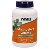 Magnesio citrate 400mg 120 veg capsules NOW Foods