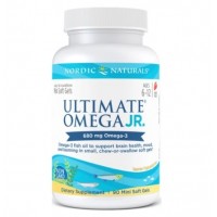 Ultimate Omega Junior 90 softgels Sabor morango NORDIC Naturals