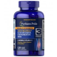 Glucosamina e Chondroitina Double Strength & MSM 120 caplets PURITANS