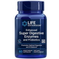 Super Digestive Enzymes and Probiotics 60 vegetarian capsules Life Extension