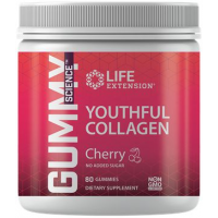 Colageno Youthful sabor cereja 80 gummies LIFE Extension vencimento 02/21