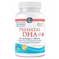 Prenatal DHA 90 count sabor morango NORDIC Naturals
