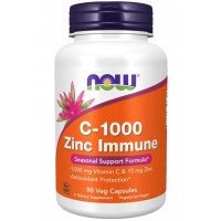 C 1000 Zinc Immune 90 Veg Capsules NOW