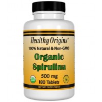 Spirulina Organic 500mg 180 Tablets Healthy Origins