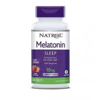 Melatonina 10mg FAST DISSOLVE sublingual 60 tablets Sabor morango NATROL
